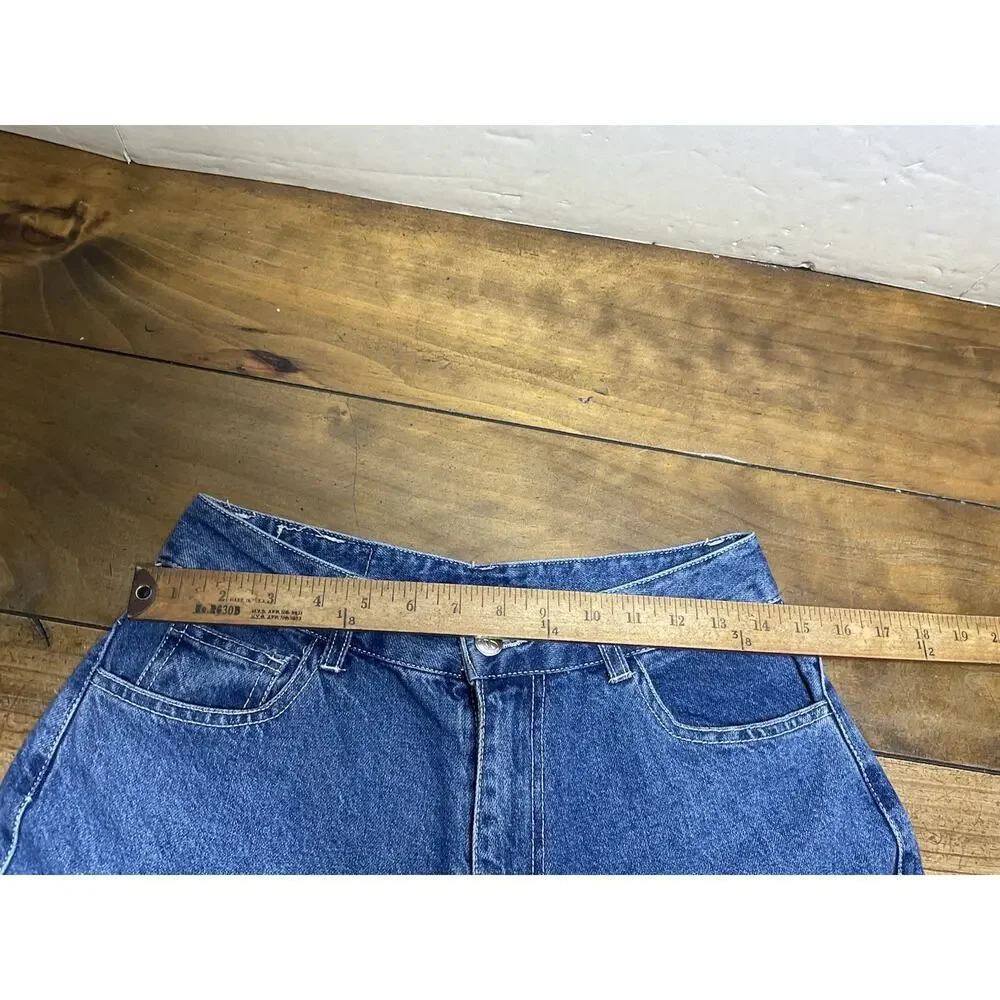 Forever 21 FUBU Denim Cargo Jeans Baggy Y2K Wide Leg Skater Womens Medium 28x31 - Picture 14 of 16